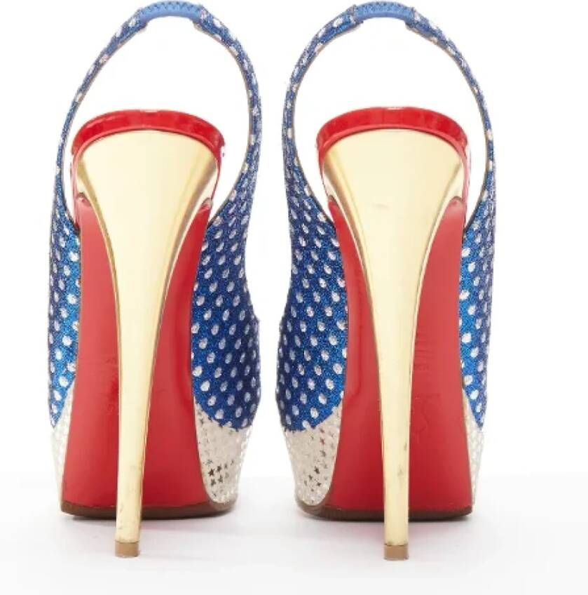 Christian Louboutin Pre-owned Fabric heels Multicolor Dames