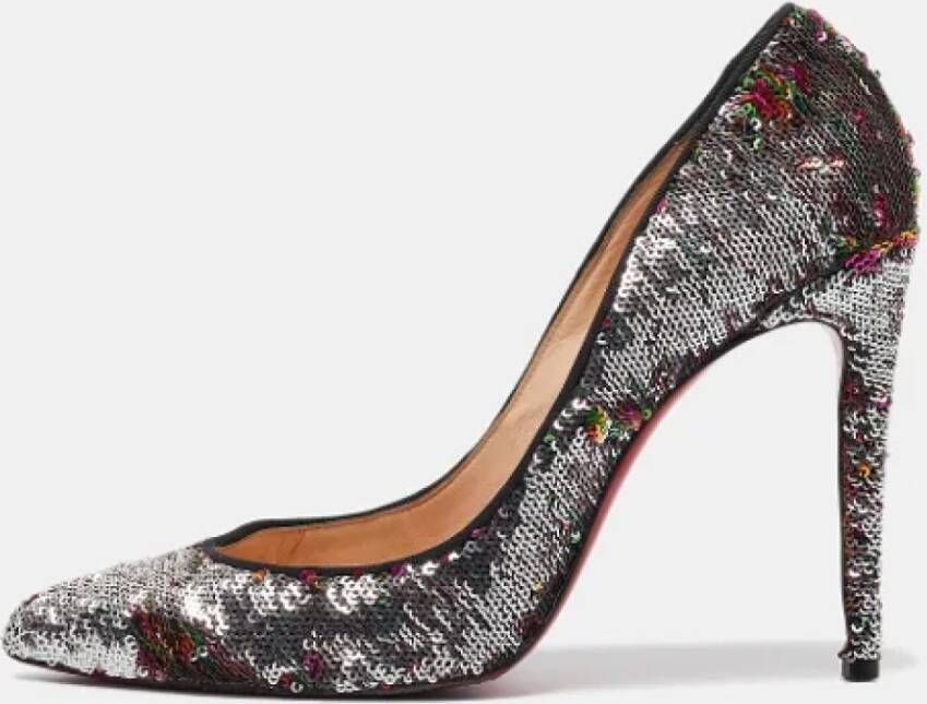 Christian Louboutin Pre-owned Fabric heels Multicolor Dames