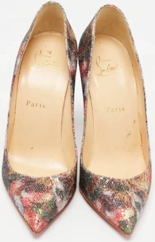 Christian Louboutin Pre-owned Fabric heels Multicolor Dames