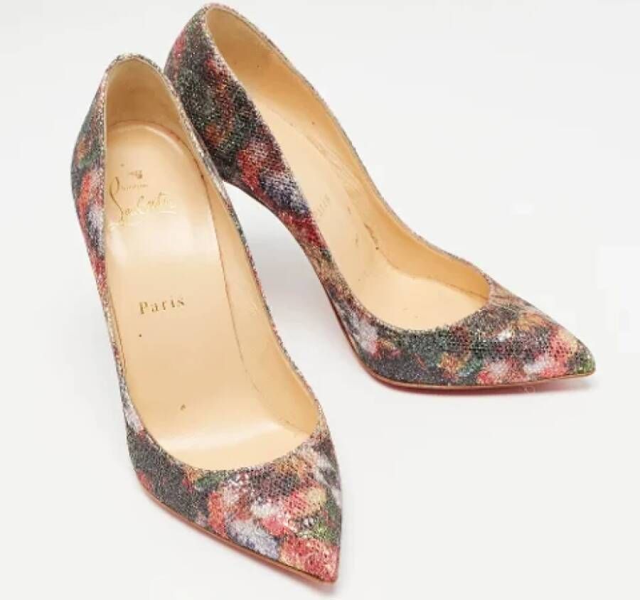 Christian Louboutin Pre-owned Fabric heels Multicolor Dames