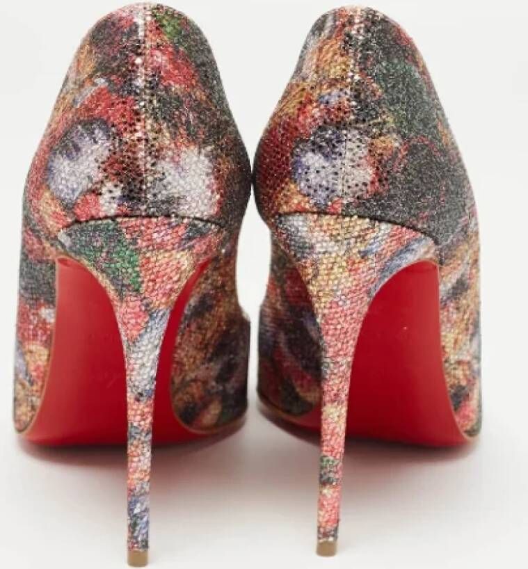 Christian Louboutin Pre-owned Fabric heels Multicolor Dames