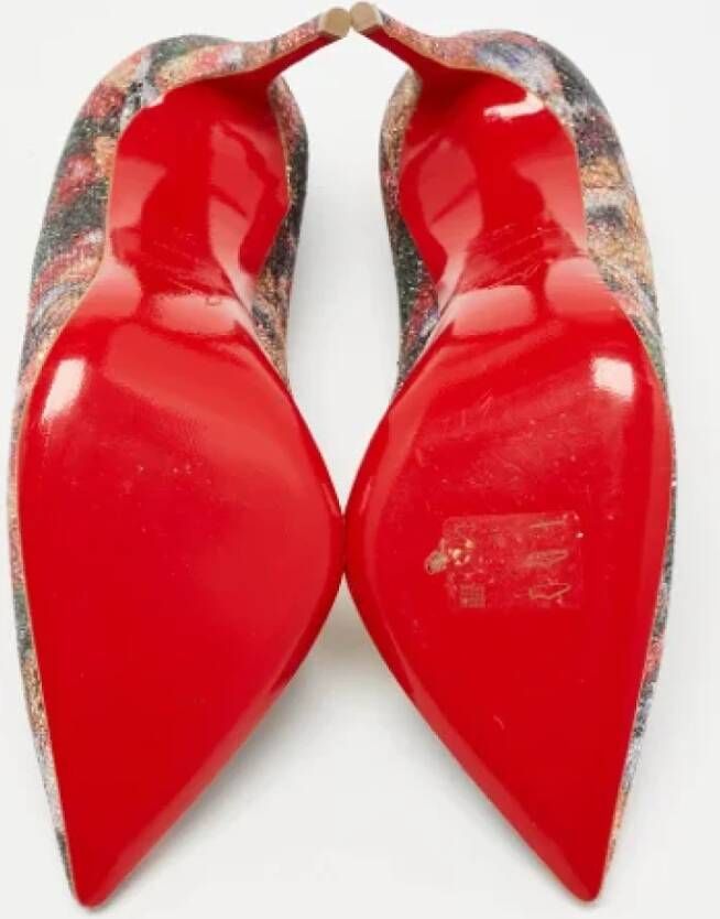 Christian Louboutin Pre-owned Fabric heels Multicolor Dames