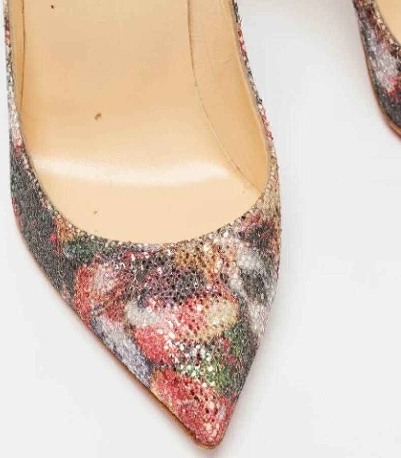 Christian Louboutin Pre-owned Fabric heels Multicolor Dames