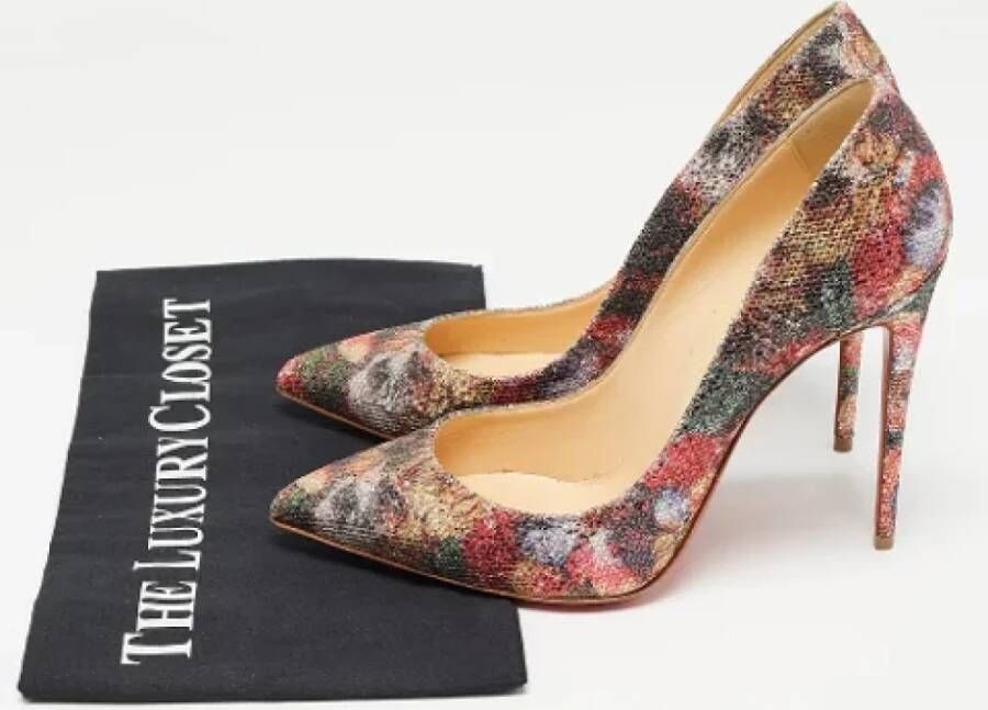 Christian Louboutin Pre-owned Fabric heels Multicolor Dames