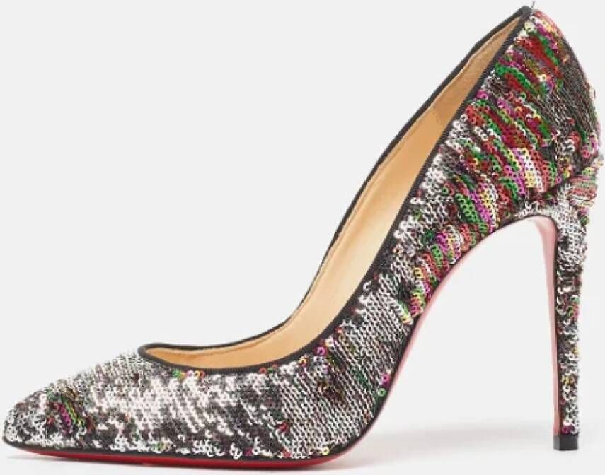 Christian Louboutin Pre-owned Fabric heels Multicolor Dames