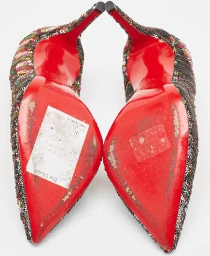 Christian Louboutin Pre-owned Fabric heels Multicolor Dames