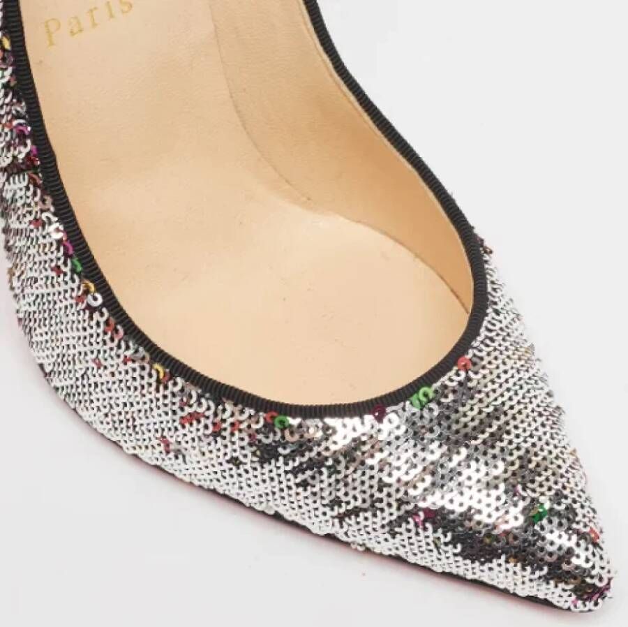 Christian Louboutin Pre-owned Fabric heels Multicolor Dames