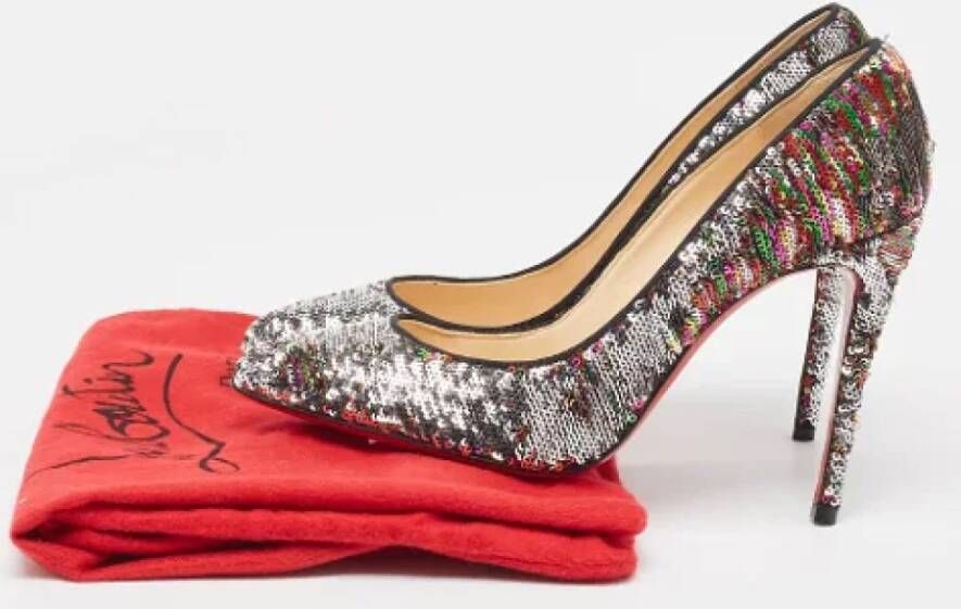 Christian Louboutin Pre-owned Fabric heels Multicolor Dames