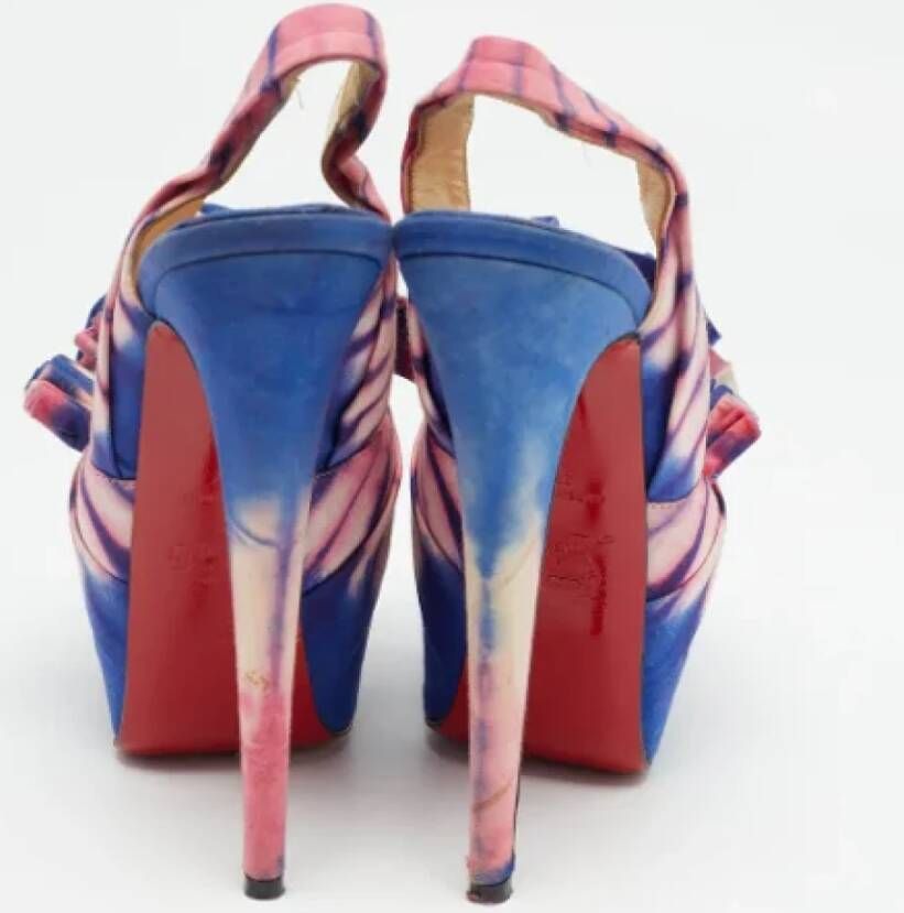 Christian Louboutin Pre-owned Fabric heels Multicolor Dames