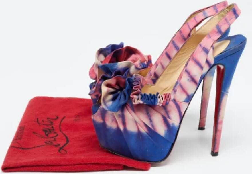 Christian Louboutin Pre-owned Fabric heels Multicolor Dames