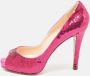 Christian Louboutin Pre-owned Fabric heels Pink Dames - Thumbnail 2