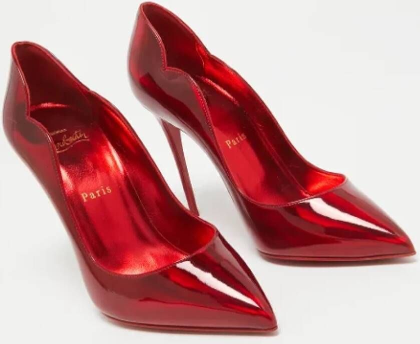 Christian Louboutin Pre-owned Fabric heels Red Dames