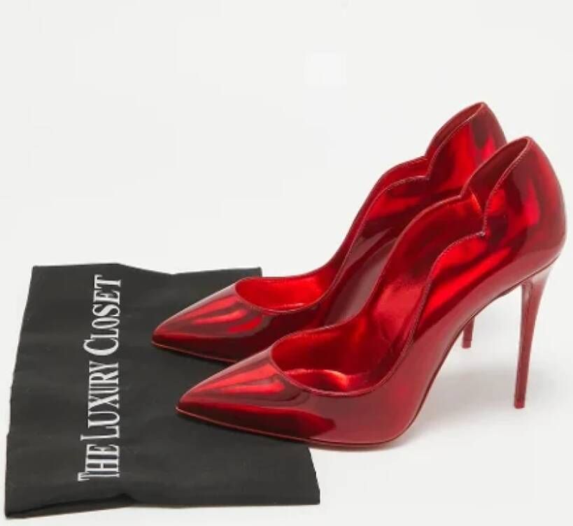 Christian Louboutin Pre-owned Fabric heels Red Dames