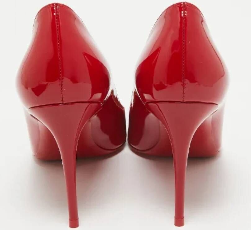 Christian Louboutin Pre-owned Fabric heels Red Dames