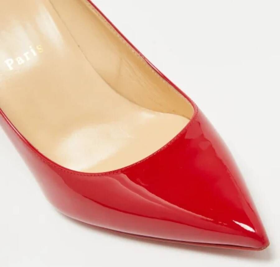 Christian Louboutin Pre-owned Fabric heels Red Dames