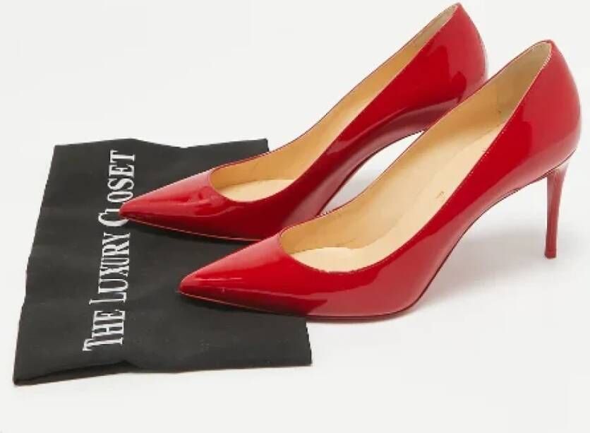 Christian Louboutin Pre-owned Fabric heels Red Dames