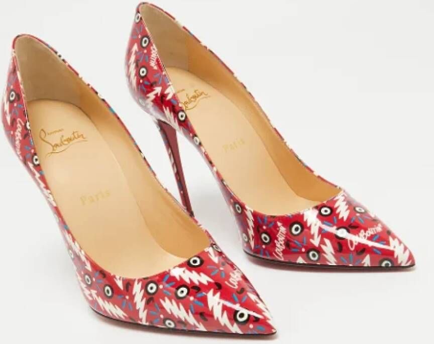 Christian Louboutin Pre-owned Fabric heels Red Dames