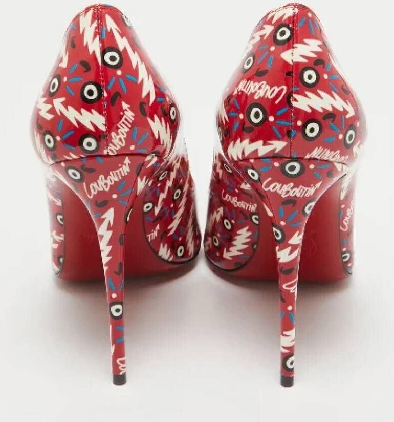 Christian Louboutin Pre-owned Fabric heels Red Dames