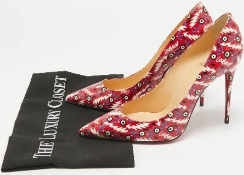 Christian Louboutin Pre-owned Fabric heels Red Dames