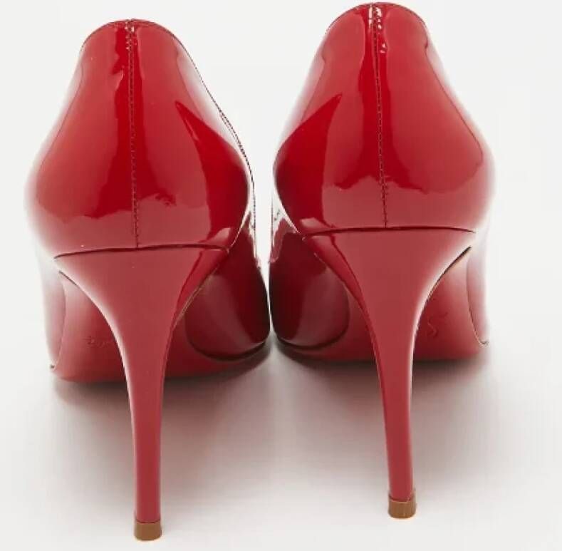 Christian Louboutin Pre-owned Fabric heels Red Dames