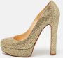 Christian Louboutin Pre-owned Fabric heels Yellow Dames - Thumbnail 2