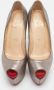 Christian Louboutin Pre-owned Fabric heels Yellow Dames - Thumbnail 3