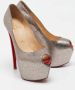 Christian Louboutin Pre-owned Fabric heels Yellow Dames - Thumbnail 4