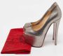 Christian Louboutin Pre-owned Fabric heels Yellow Dames - Thumbnail 9