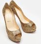 Christian Louboutin Pre-owned Fabric heels Yellow Dames - Thumbnail 4