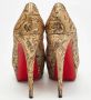 Christian Louboutin Pre-owned Fabric heels Yellow Dames - Thumbnail 5