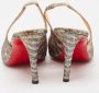 Christian Louboutin Pre-owned Fabric heels Yellow Dames - Thumbnail 4