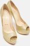 Christian Louboutin Pre-owned Fabric heels Yellow Dames - Thumbnail 2