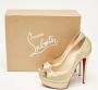 Christian Louboutin Pre-owned Fabric heels Yellow Dames - Thumbnail 7