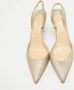 Christian Louboutin Pre-owned Fabric heels Yellow Dames - Thumbnail 2