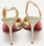 Christian Louboutin Pre-owned Fabric heels Yellow Dames - Thumbnail 4