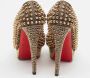 Christian Louboutin Pre-owned Fabric heels Yellow Dames - Thumbnail 3