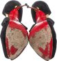 Christian Louboutin Pre-owned Fabric sandals Black Dames - Thumbnail 5