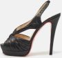 Christian Louboutin Pre-owned Fabric sandals Black Dames - Thumbnail 2