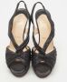 Christian Louboutin Pre-owned Fabric sandals Black Dames - Thumbnail 3