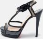 Christian Louboutin Pre-owned Fabric sandals Black Dames - Thumbnail 2