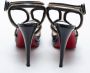 Christian Louboutin Pre-owned Fabric sandals Black Dames - Thumbnail 5