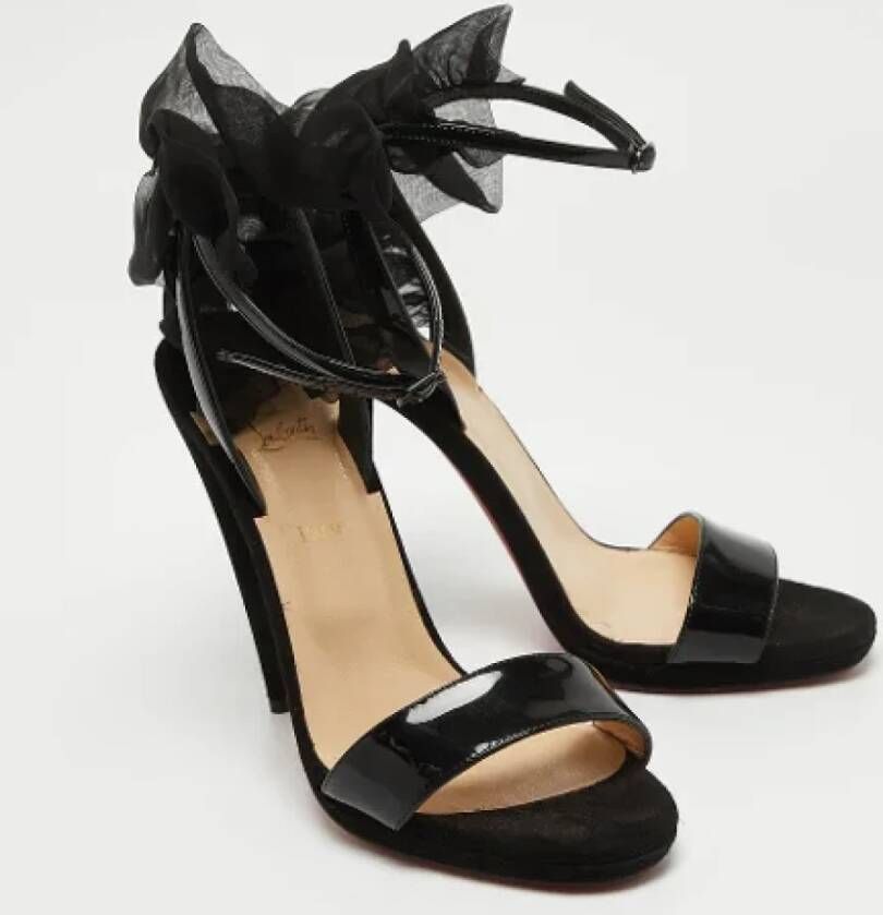 Christian Louboutin Pre-owned Fabric sandals Black Dames