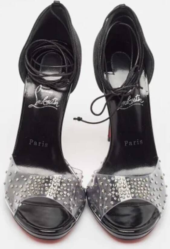 Christian Louboutin Pre-owned Fabric sandals Black Dames