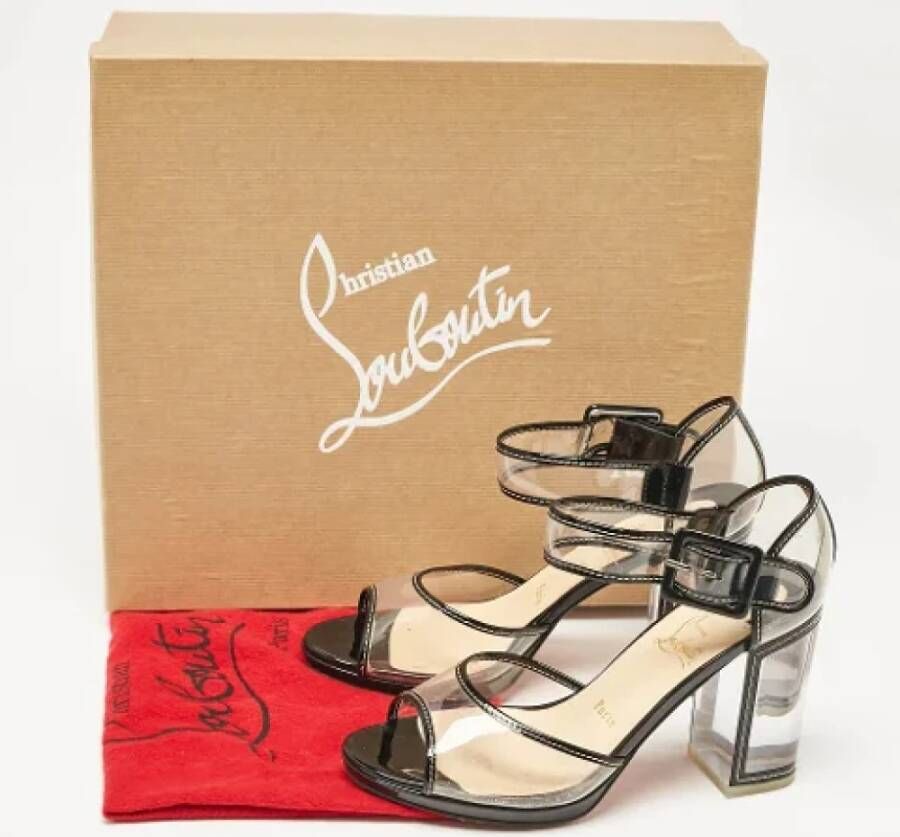 Christian Louboutin Pre-owned Fabric sandals Black Dames