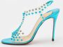 Christian Louboutin Pre-owned Fabric sandals Blue Dames - Thumbnail 2