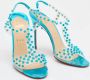 Christian Louboutin Pre-owned Fabric sandals Blue Dames - Thumbnail 4