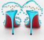 Christian Louboutin Pre-owned Fabric sandals Blue Dames - Thumbnail 5