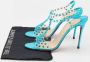 Christian Louboutin Pre-owned Fabric sandals Blue Dames - Thumbnail 9