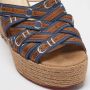 Christian Louboutin Pre-owned Fabric sandals Blue Dames - Thumbnail 7