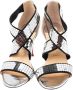 Christian Louboutin Pre-owned Fabric sandals Gray Dames - Thumbnail 2